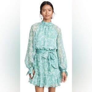 Keepsake the Label Cheshire Long Sleeve Dress in Sage Floral